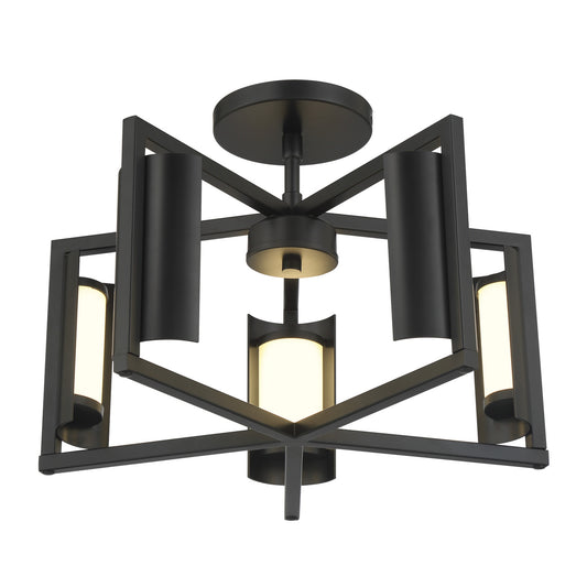 Trizay LED Wall Sconce in Coal Black