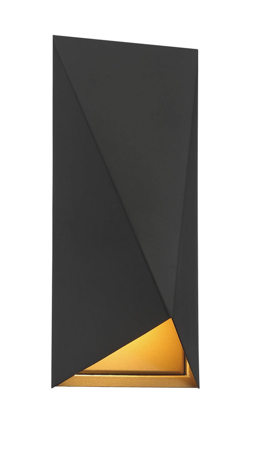 Peekaboo LED Wall Sconce in Sand Coal With Sand Gold Highlights