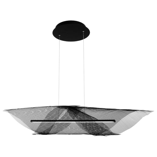 Alambre LED Island Pendant in Coal Black