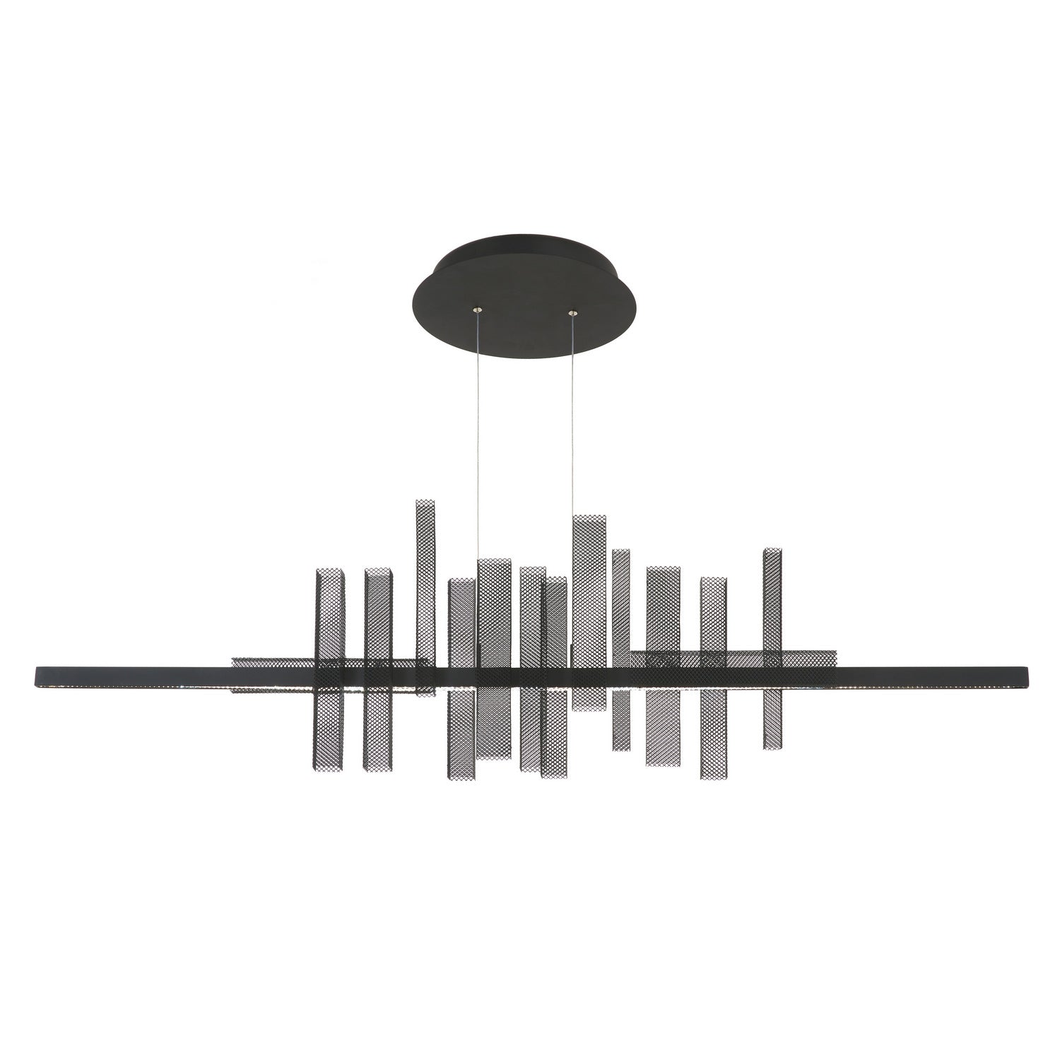 George Kovacs - P8567-1-66A-L - LED Island Pendant - Alambre - Coal Black