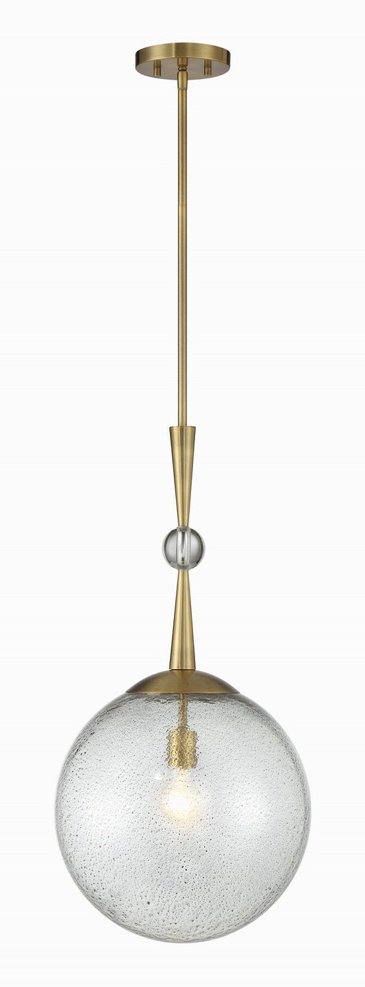 POPULUXE One Light Pendant in Oxidized Aged Brass