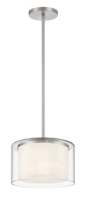 Parsons Studio One Light Pendant in Brushed Nickel