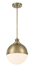 Vorey One Light Pendant in Oxidized Aged Brass