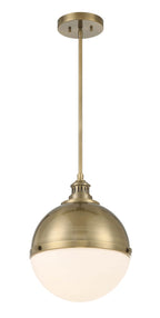 Vorey One Light Pendant in Oxidized Aged Brass