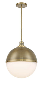 Vorey One Light Pendant in Oxidized Aged Brass