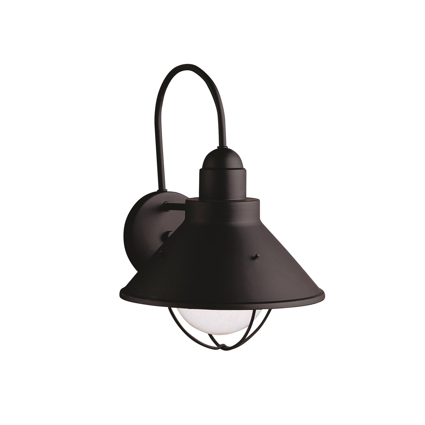 Seaside One Light Outdoor Wall Mount in Black