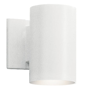 One Light Outdoor Wall Mount in White