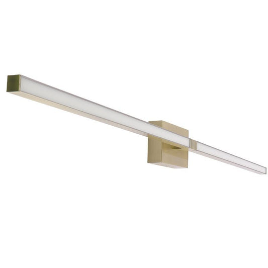Rotatable Slim Vanity in Brushed Bruss