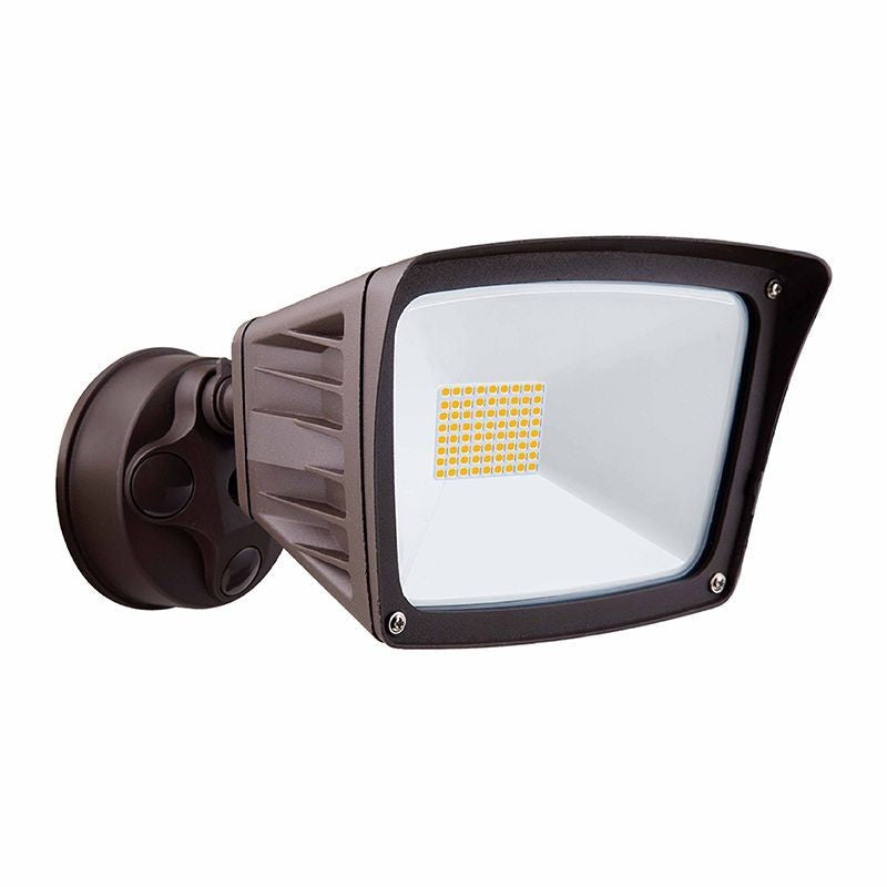 Flood Light With Base in White
