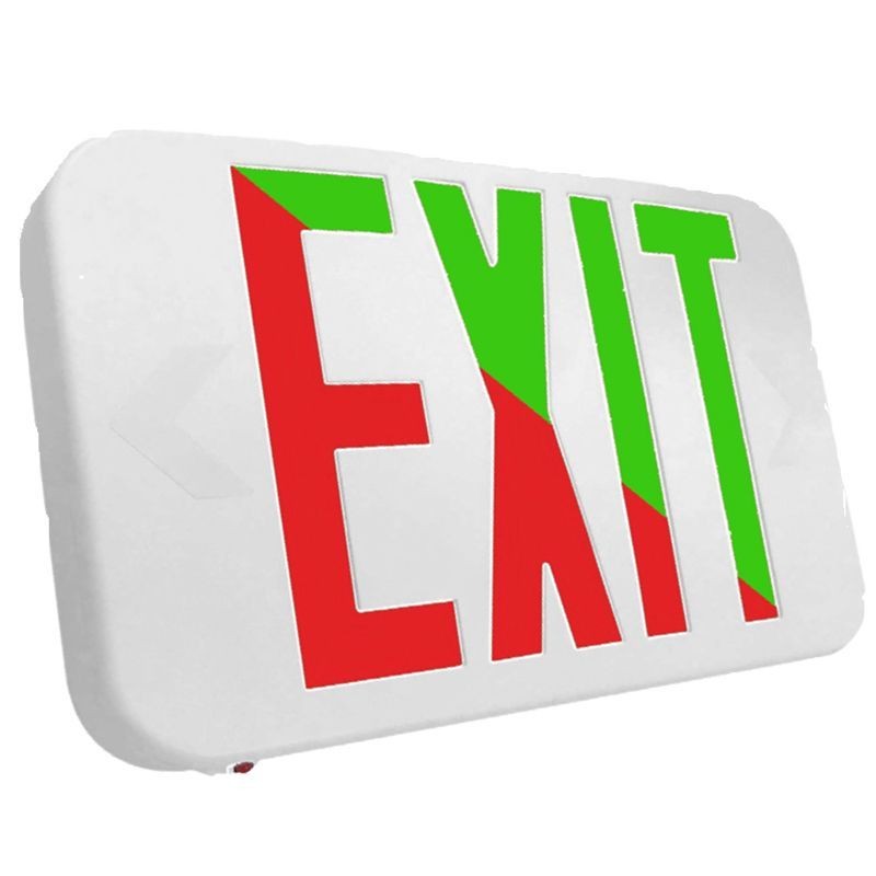 Westgate - XTU-RG-EM - Compact Modern Univ. Exit Sign Bi-Color