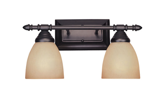 Apollo Two Light Bath Bar in Oil Rubbed Bronze
