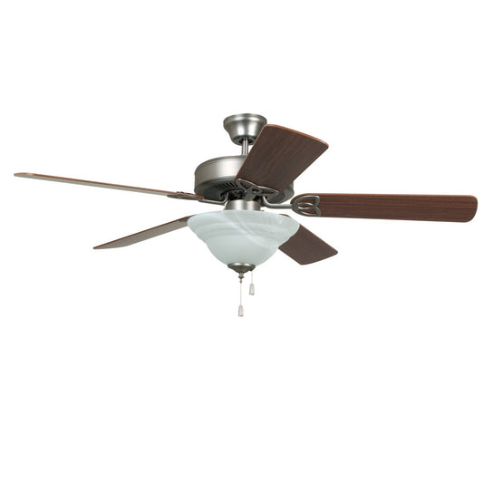Builder Deluxe 52" 52" Ceiling Fan in Brushed Polished Nickel