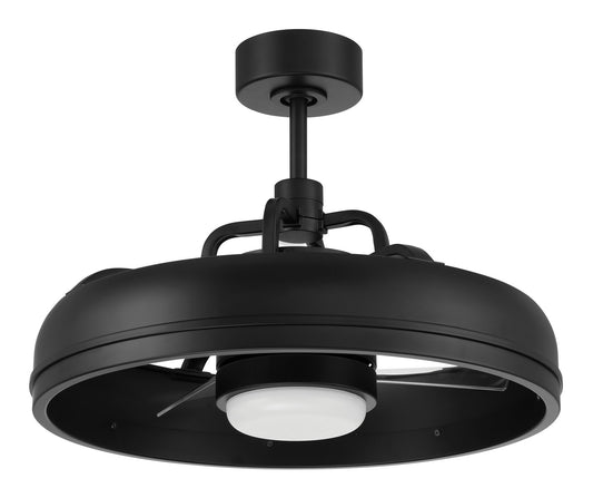 Taylor 18" Fandelier Indoor/Outdoor no Wifi 20" Ceiling Fan in Flat Black