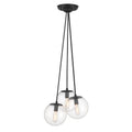 Auresa Three Light Pendant in Coal