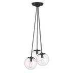 Auresa Three Light Pendant in Coal