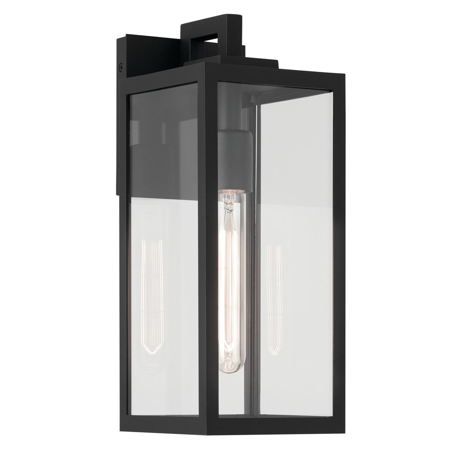 Branner One Light Outdoor Wall Mount in Textured Black