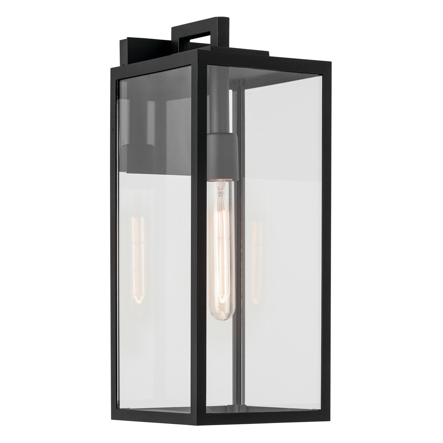 Branner One Light Outdoor Wall Mount in Textured Black