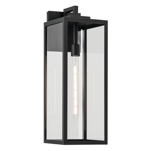Branner One Light Outdoor Wall Mount in Textured Black