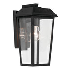 Mathus One Light Outdoor Wall Mount in Textured Black