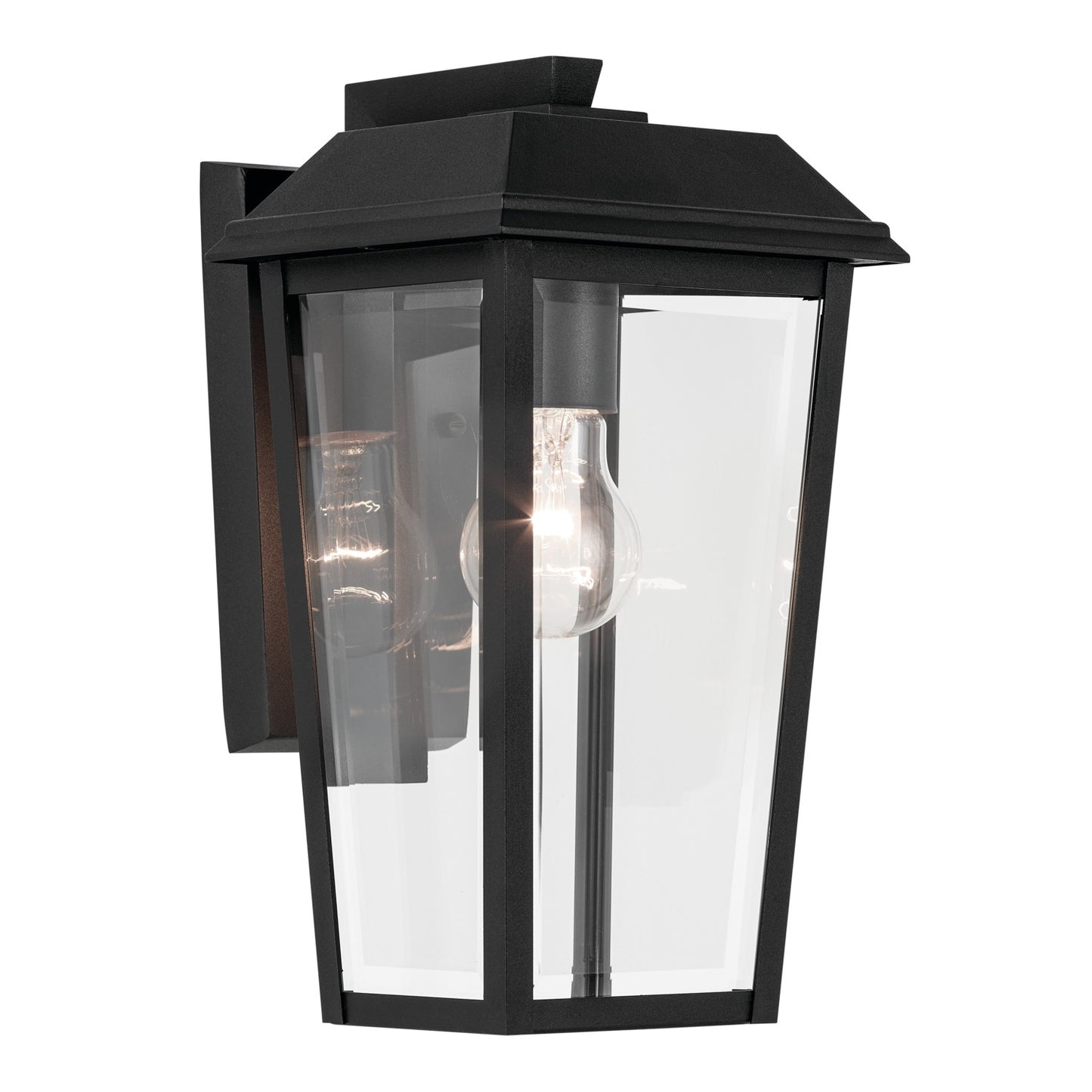 Mathus One Light Outdoor Wall Mount in Textured Black