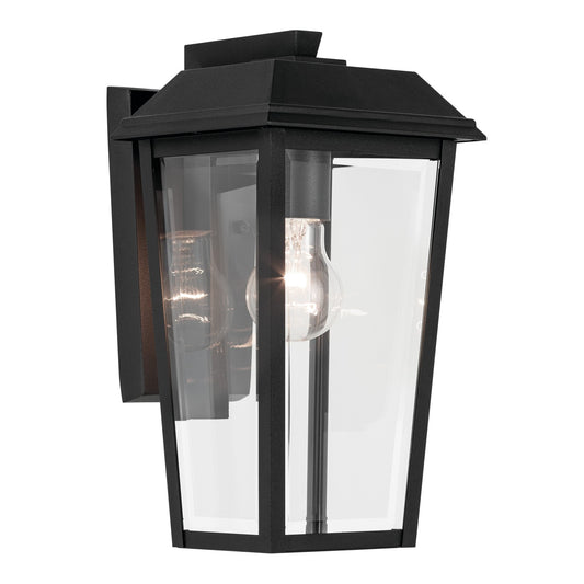 Mathus One Light Outdoor Wall Mount in Textured Black
