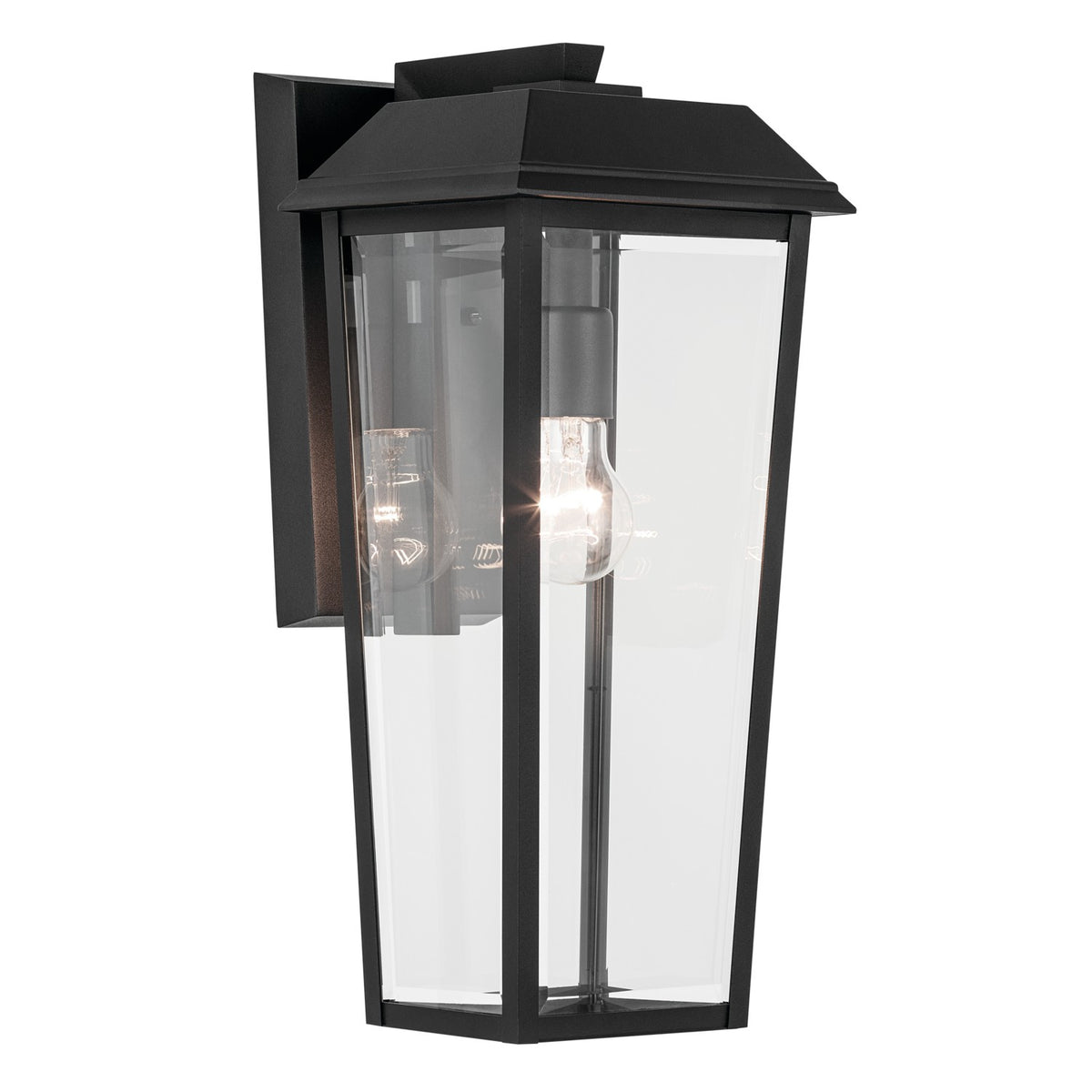 Mathus One Light Outdoor Wall Mount in Textured Black