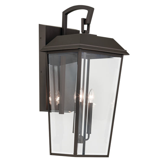Mathus Three Light Outdoor Wall Mount in Olde Bronze