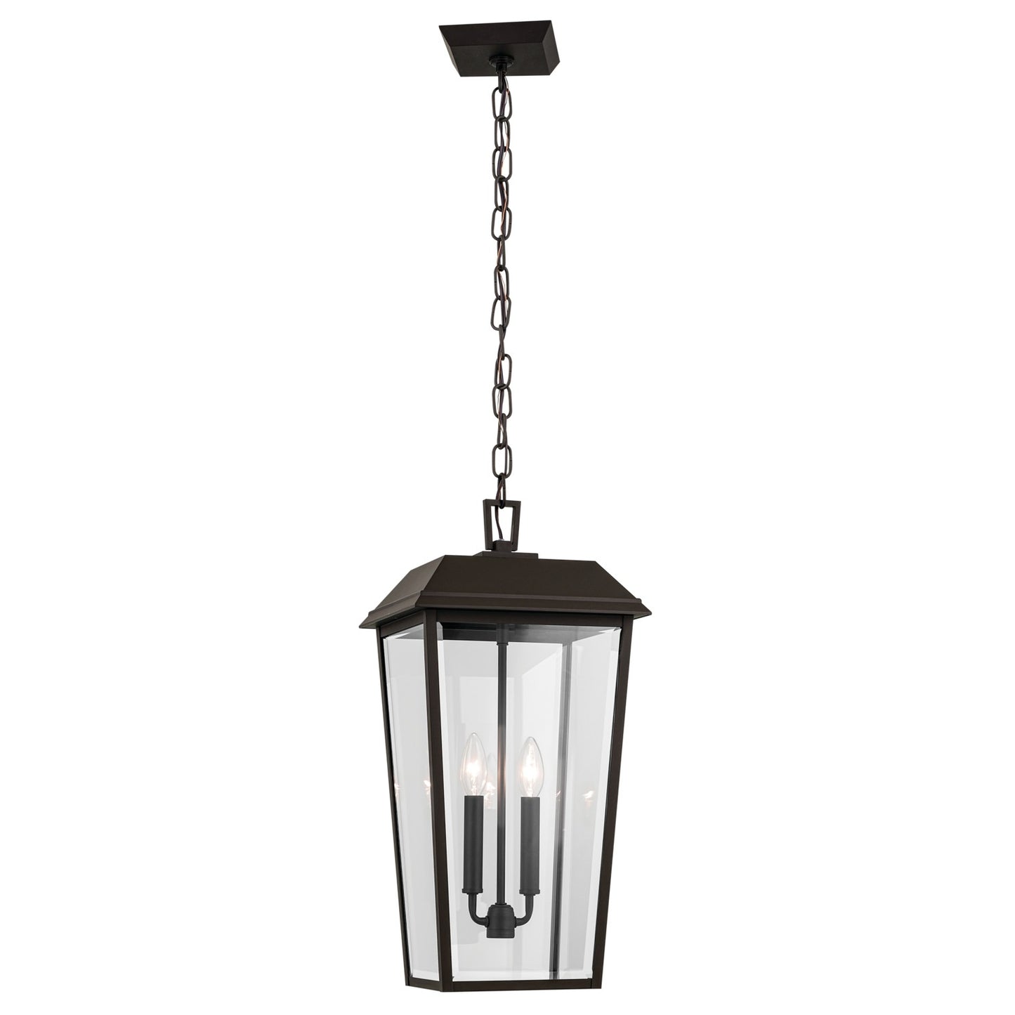 Mathus Two Light Outdoor Pendant in Olde Bronze