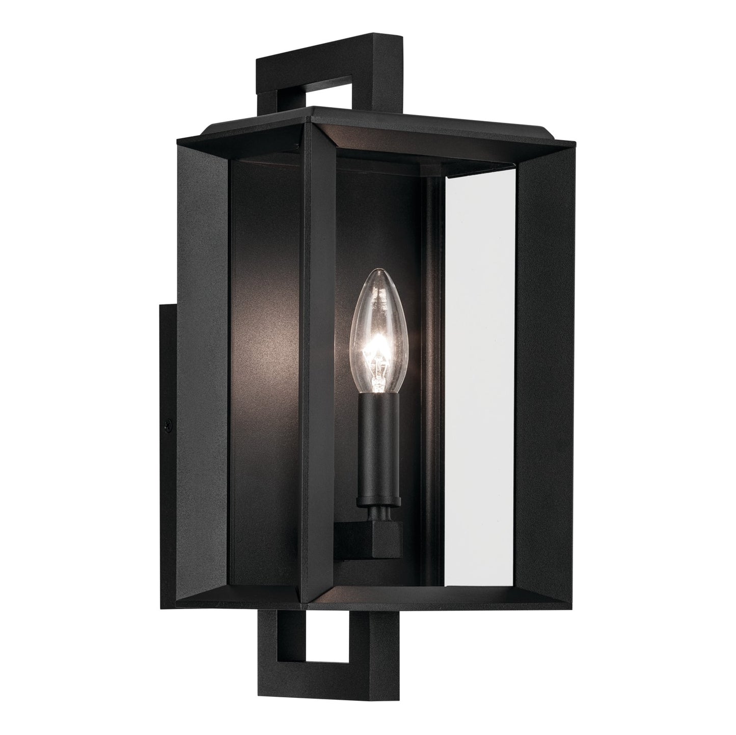 Kroft One Light Outdoor Wall Mount in Textured Black