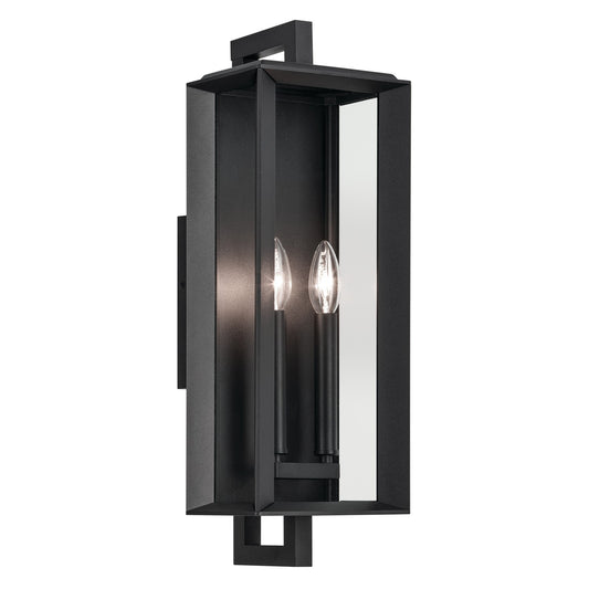 Kroft Two Light Outdoor Wall Mount in Textured Black