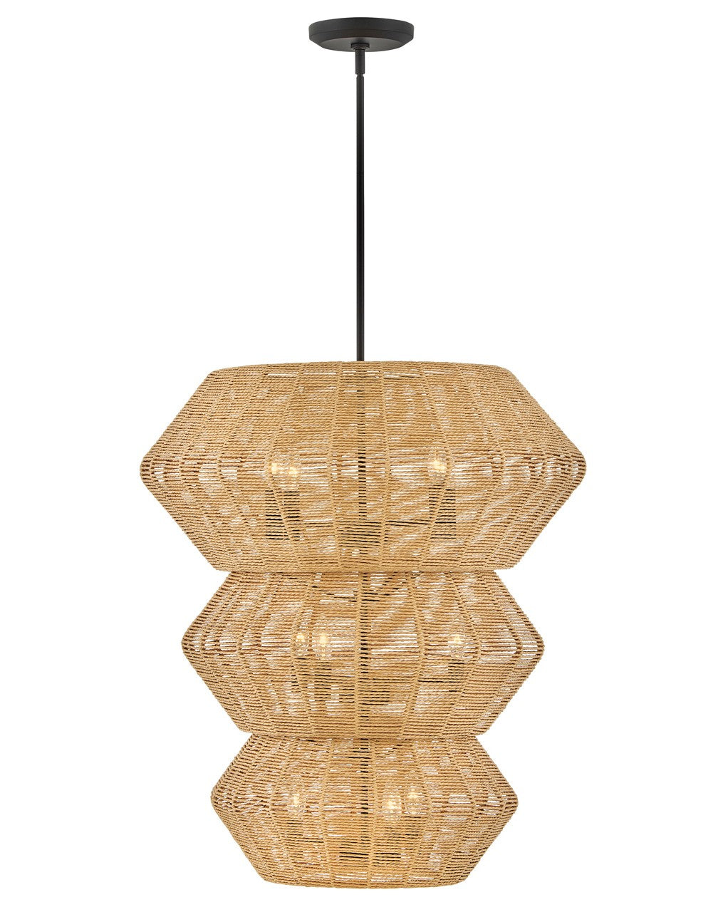Luca LED Chandelier in Black