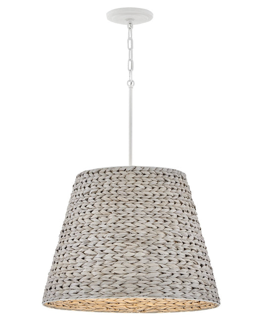 Seabrook LED Chandelier in Textured Plaster