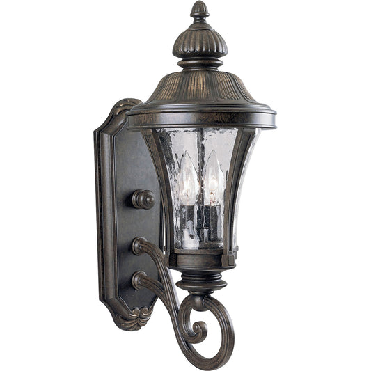 Nottington Two Light Wall Lantern in Forged Bronze