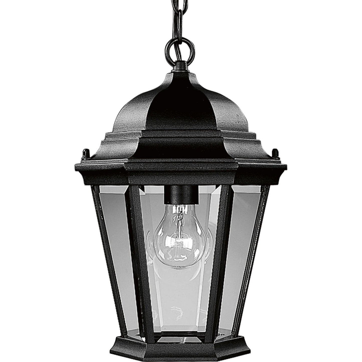 Welbourne One Light Hanging Lantern in Textured Black