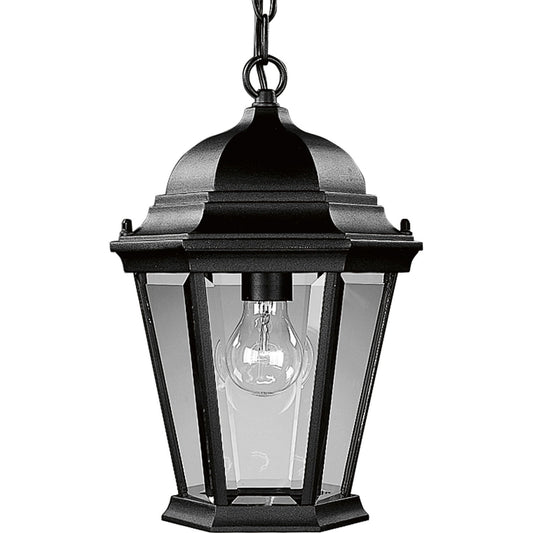 Welbourne One Light Hanging Lantern in Textured Black