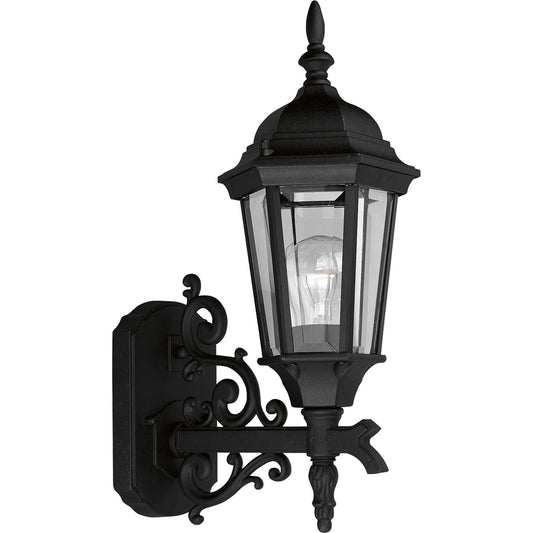 Welbourne One Light Wall Lantern in Textured Black