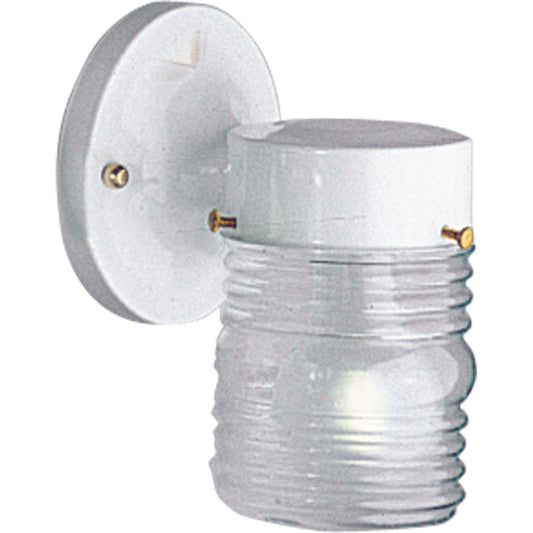 Utility Lantern One Light Wall Lantern in White