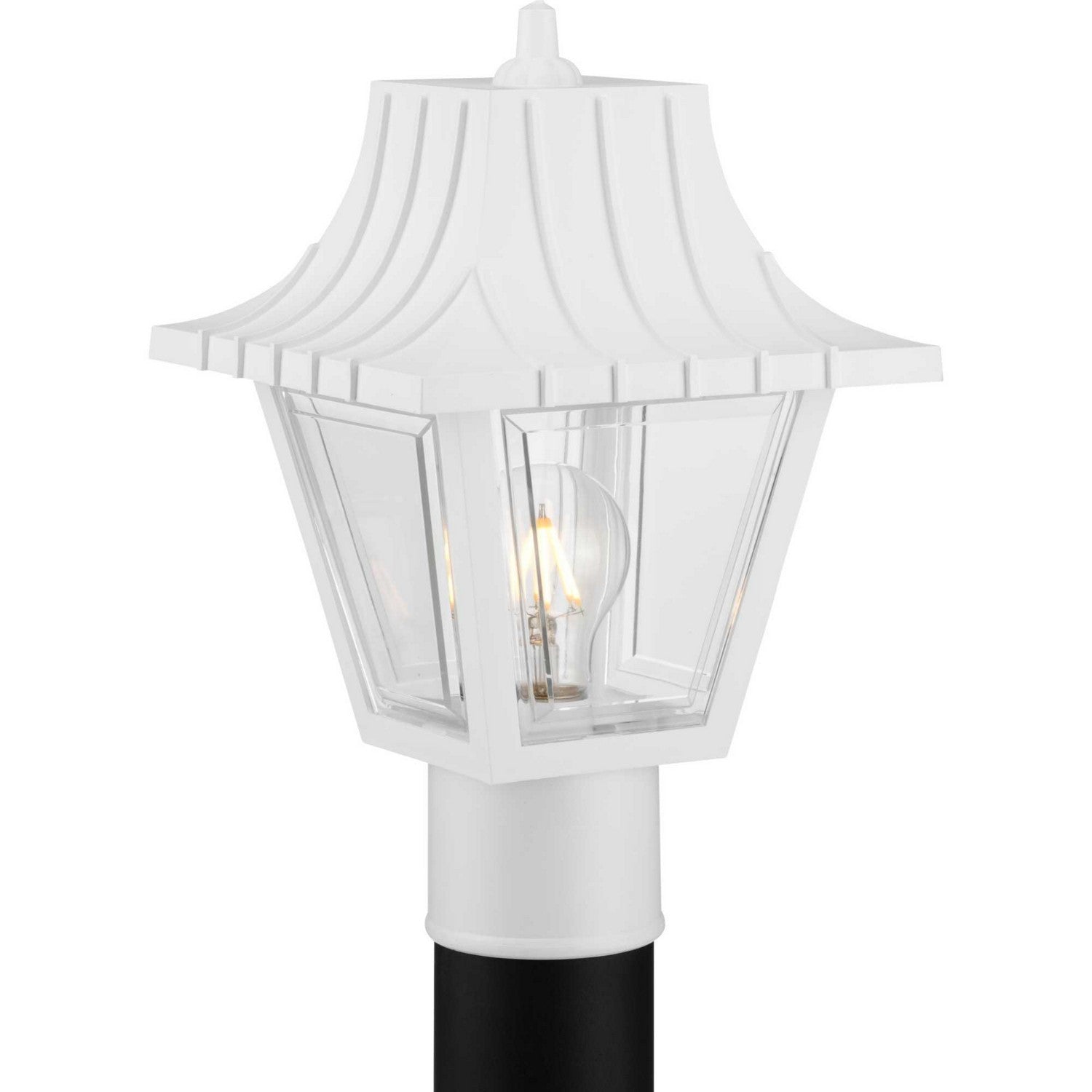 Progress Lighting - P5414-30 - One Light Post Lantern - Mansard - White