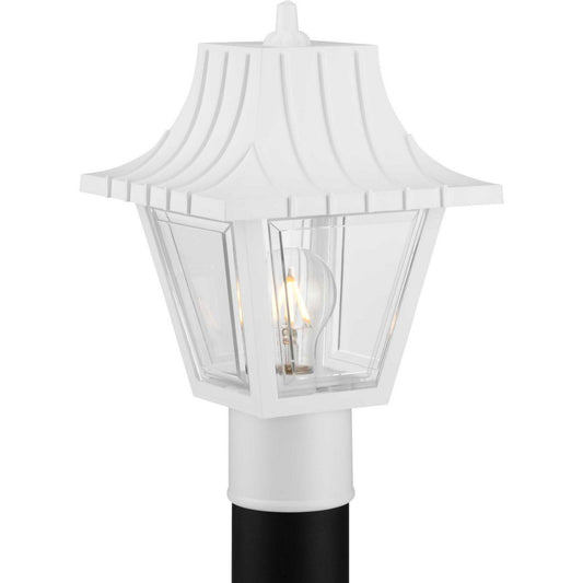 Mansard One Light Post Lantern in White