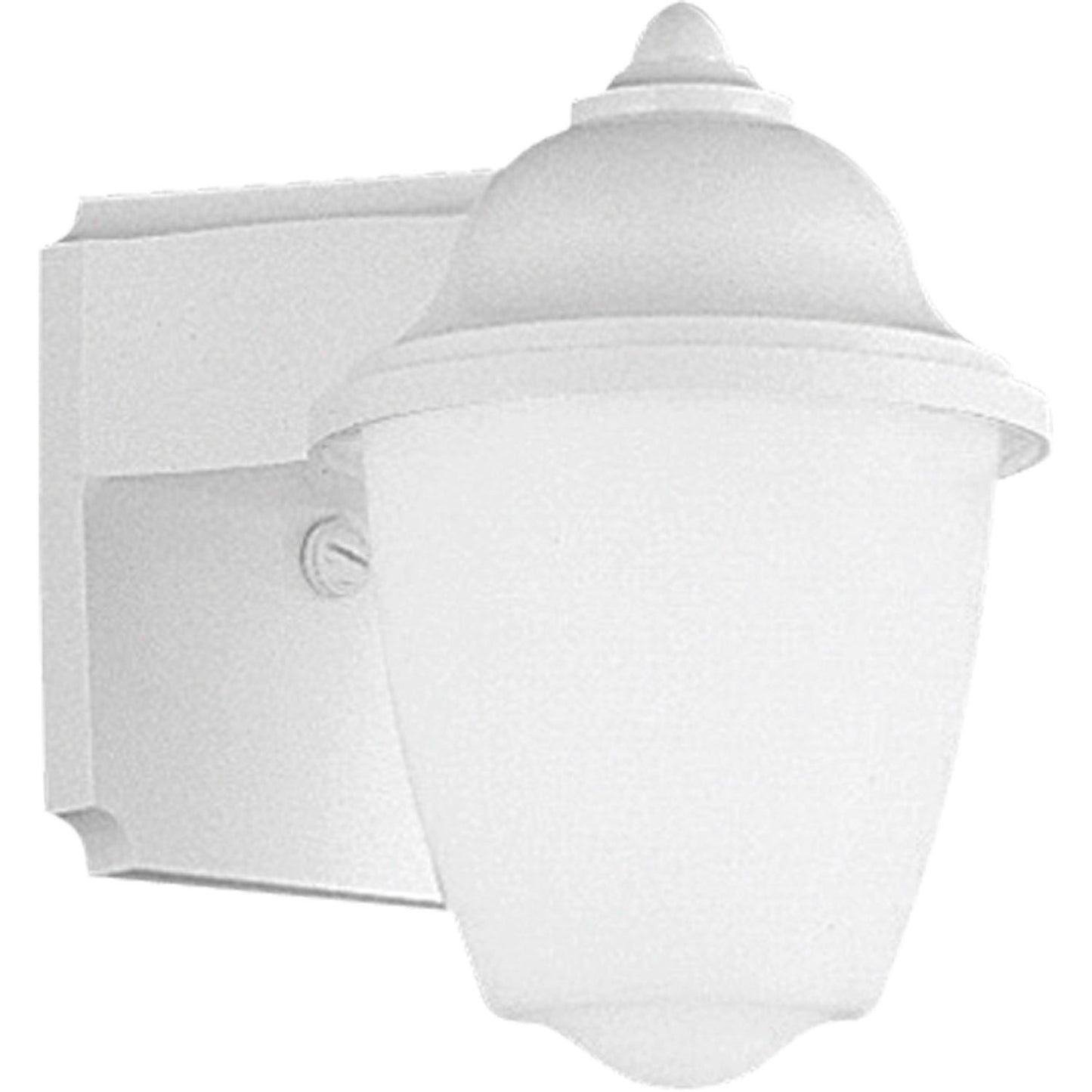 Polycarbonate Outdoor One Light Wall Lantern in White
