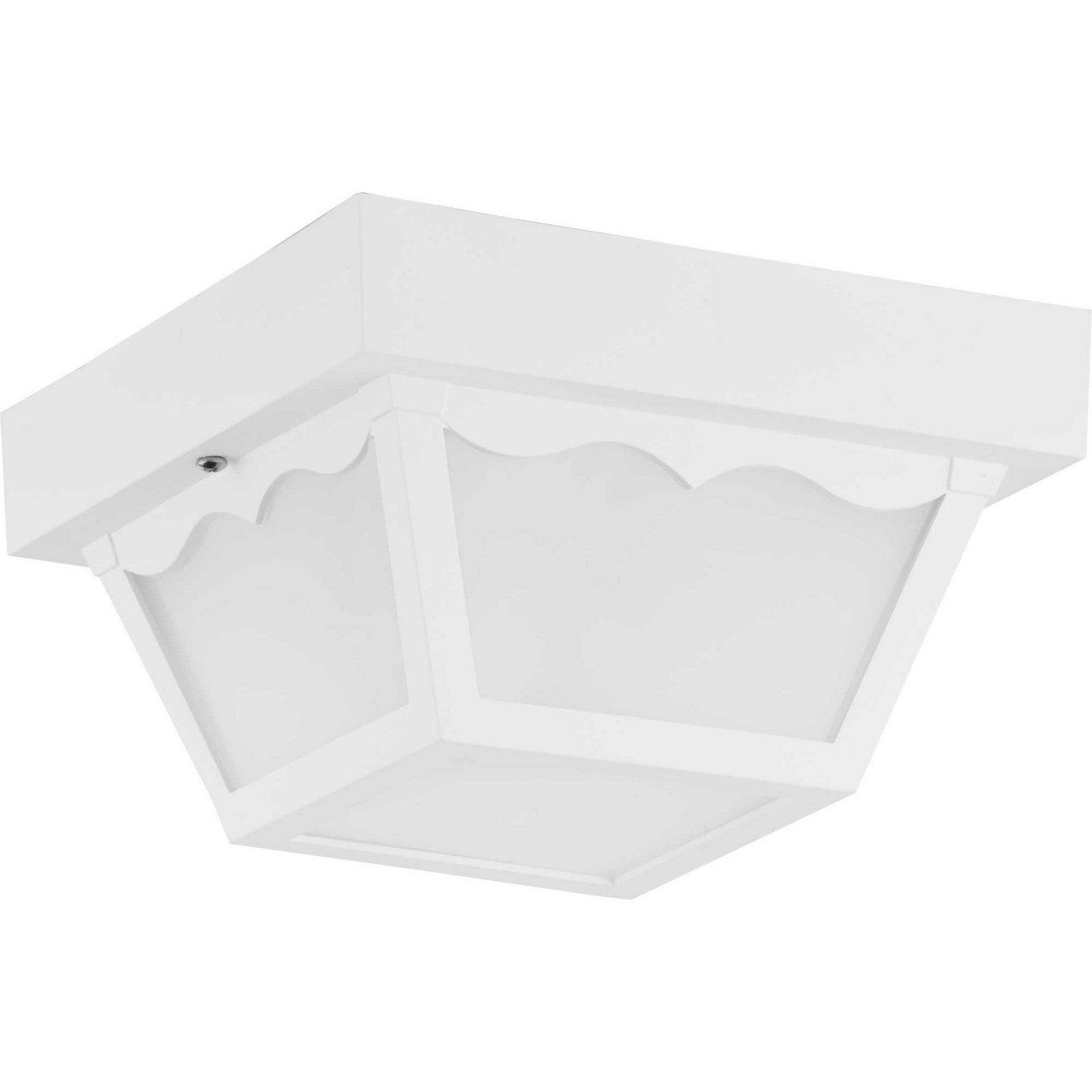 Progress Lighting - P5744-30 - One Light Outdoor Flush Mount - Ceiling Mount - Polycarbonate - White