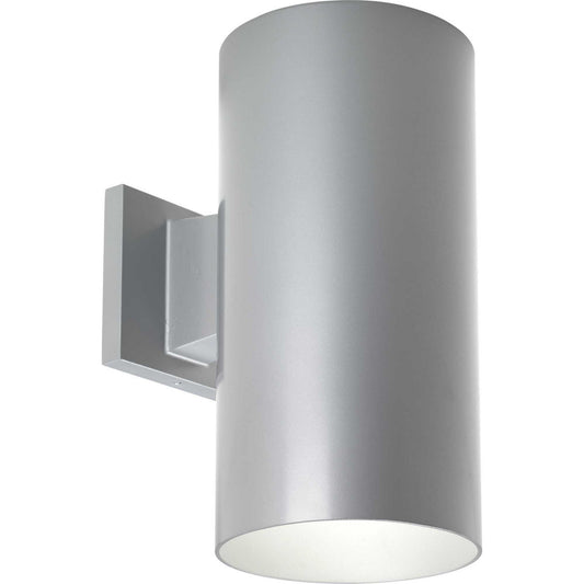 Cylinder One Light Wall Lantern in Metallic Gray