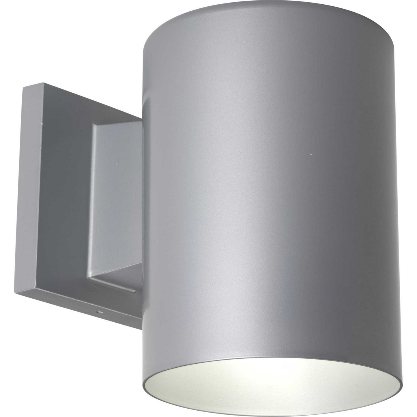 Cylinder One Light Wall Lantern in Metallic Gray