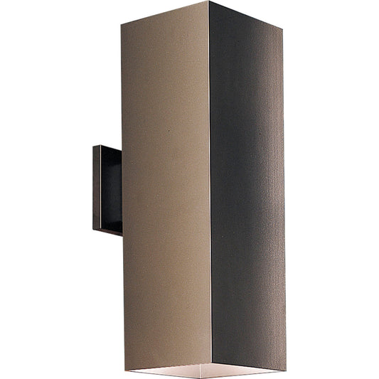 Square Two Light Wall Lantern in Antique Bronze