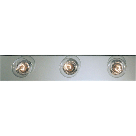 Broadway-Economy Three Light Bath Bracket in Polished Chrome