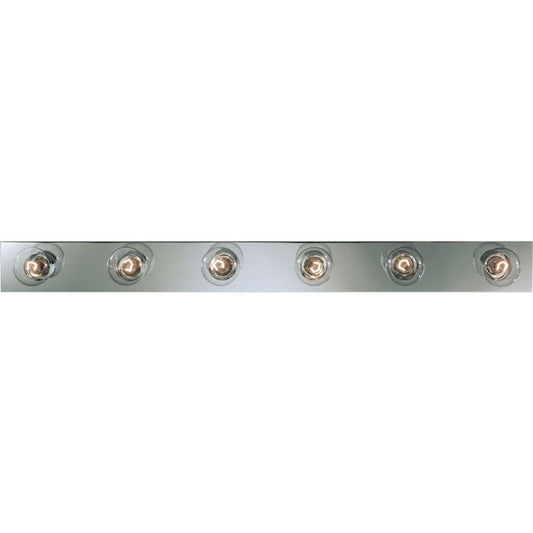 Broadway-Economy Six Light Bath Vanity in Polished Chrome