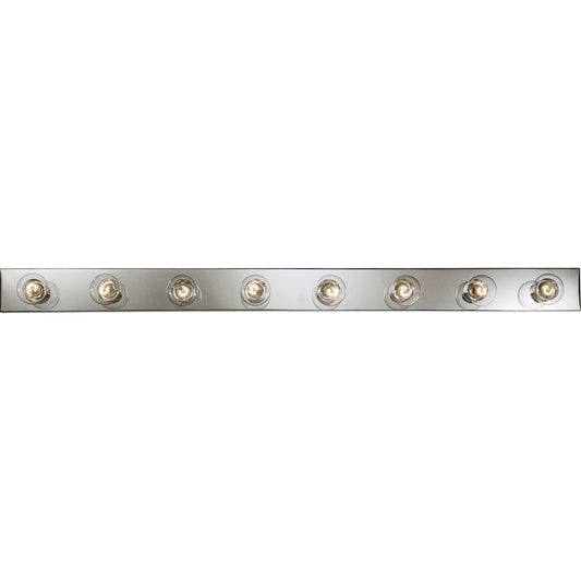 Broadway-Economy Eight Light Bath in Polished Chrome