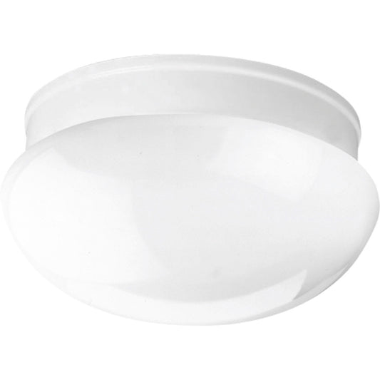 Fitter Two Light Flush Mount in White