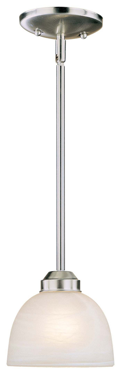Paradox One Light Mini Pendant in Brushed Nickel