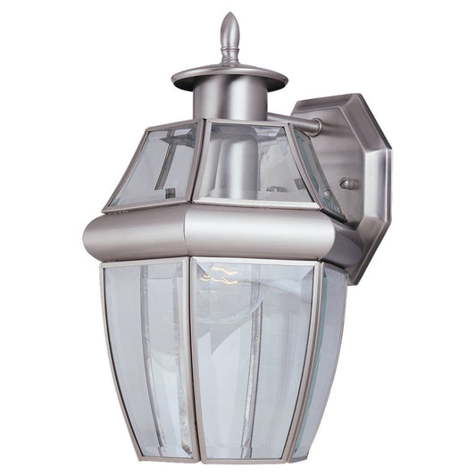 Generation Lighting - 8038-965 - One Light Outdoor Wall Lantern - Lancaster - Antique Brushed Nickel
